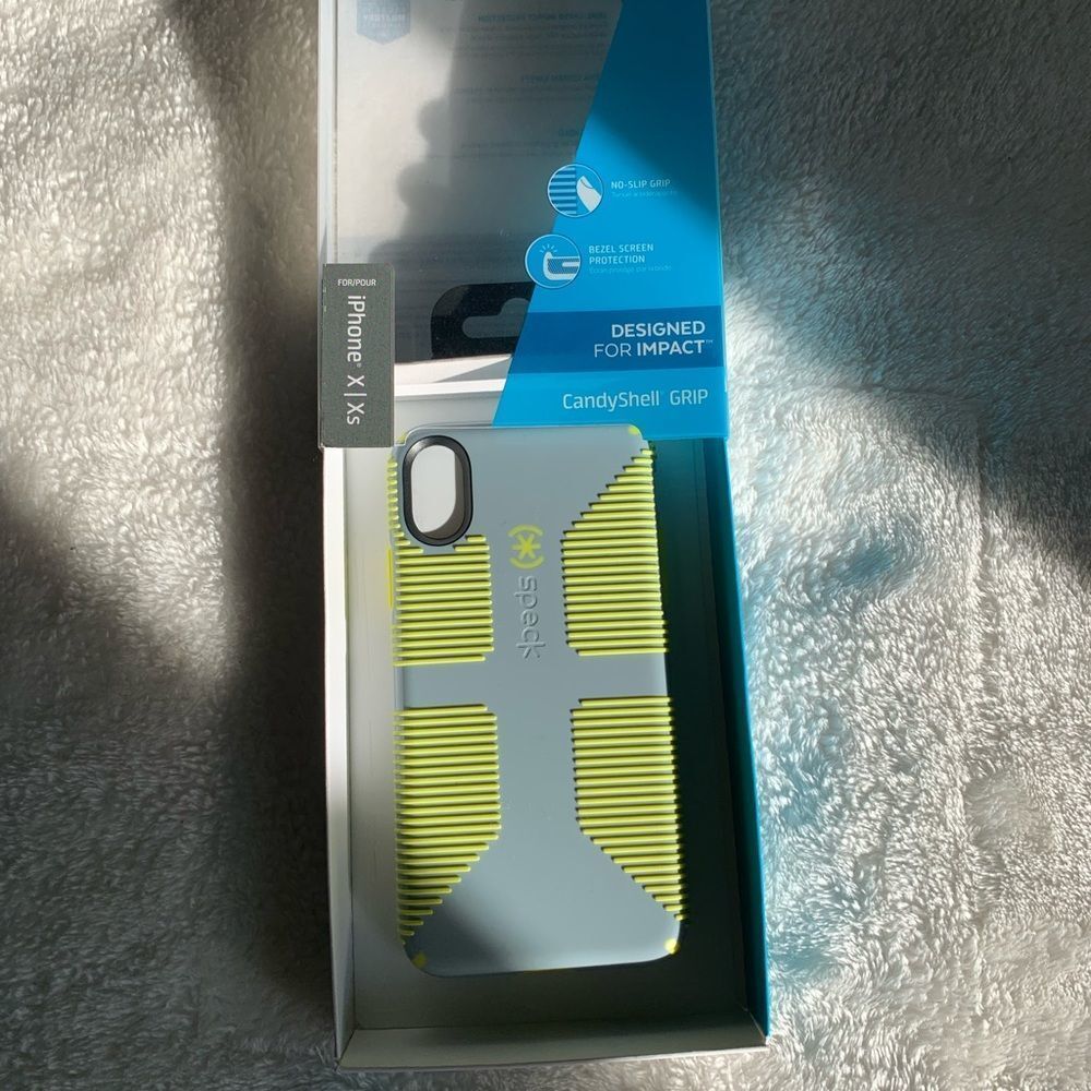 Speck neon yellow and gray, iPhone X/xs